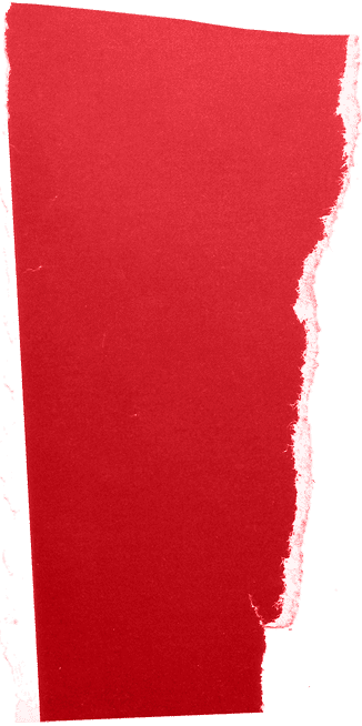 Loony feuille de papier déchirée rouge deux